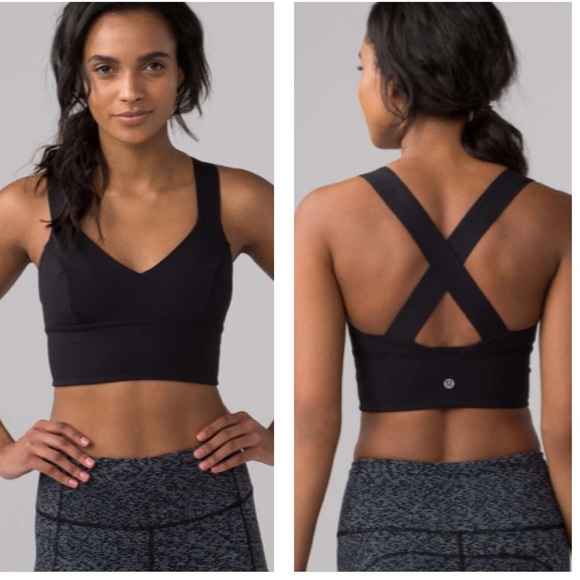 lululemon athletica Tops - Lululemon black sports racerback sports bra 6